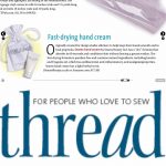 Threads magazine SEAMS Hand Cream