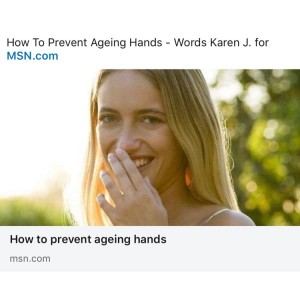 How to prevent ageing hands Karen J.